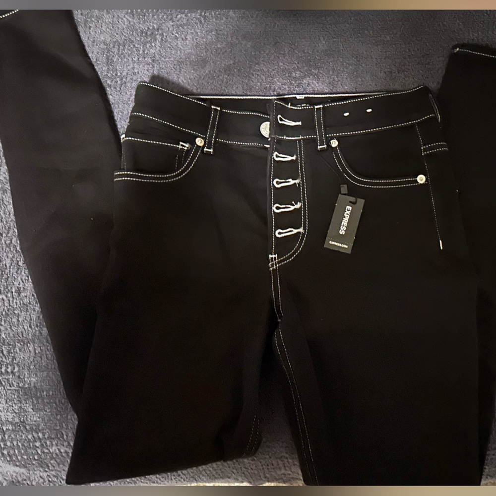 Express black jeans